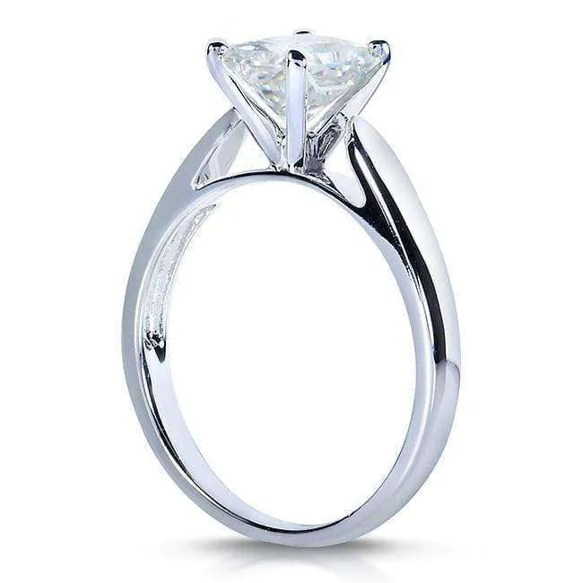 1.20 Carat Radiant Moissanite Simple Solitaire Ring