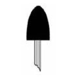 1/2" x 3/4" Mounted Points PT-60P Brown B Shaped