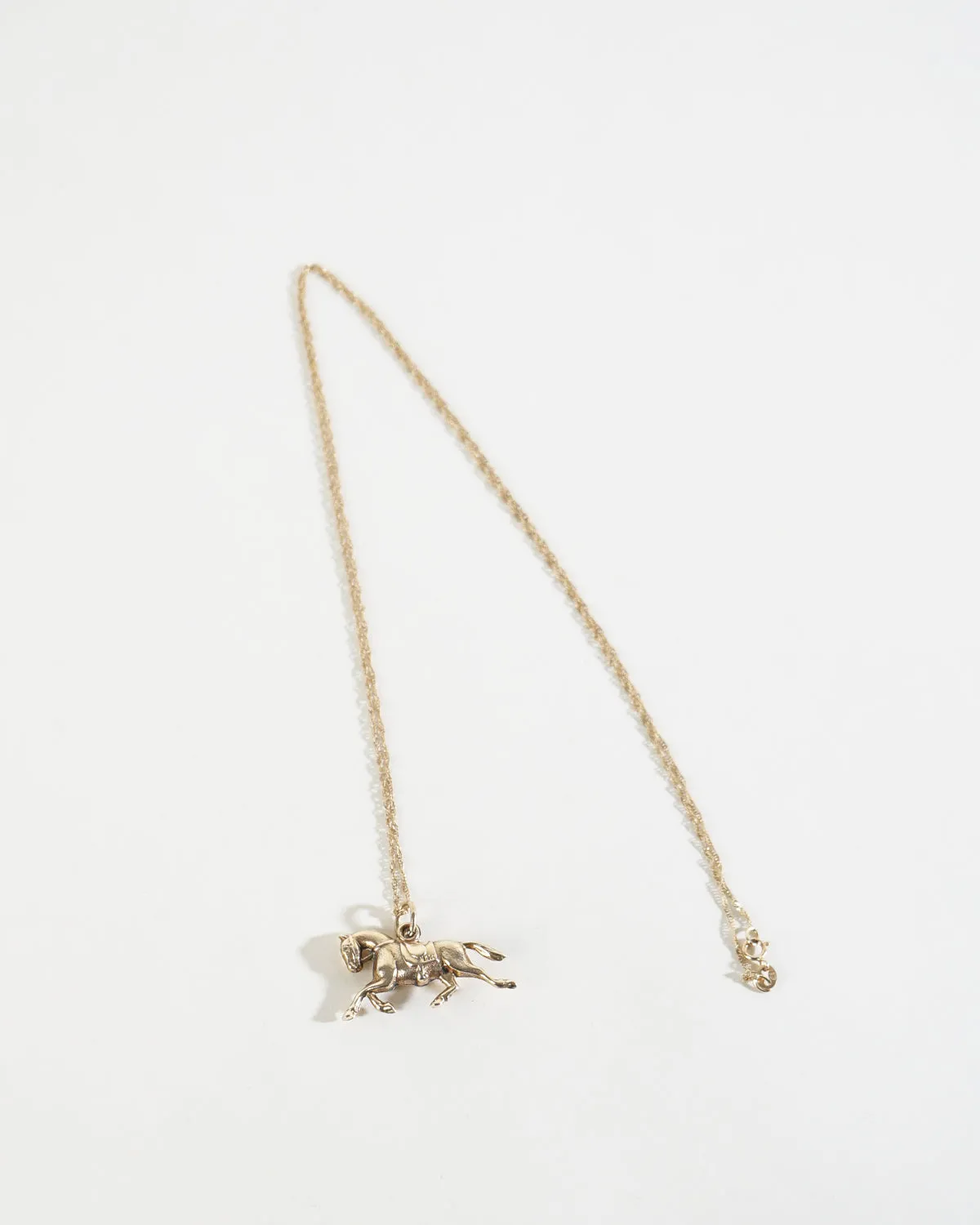 14k Gold Horse Pendant