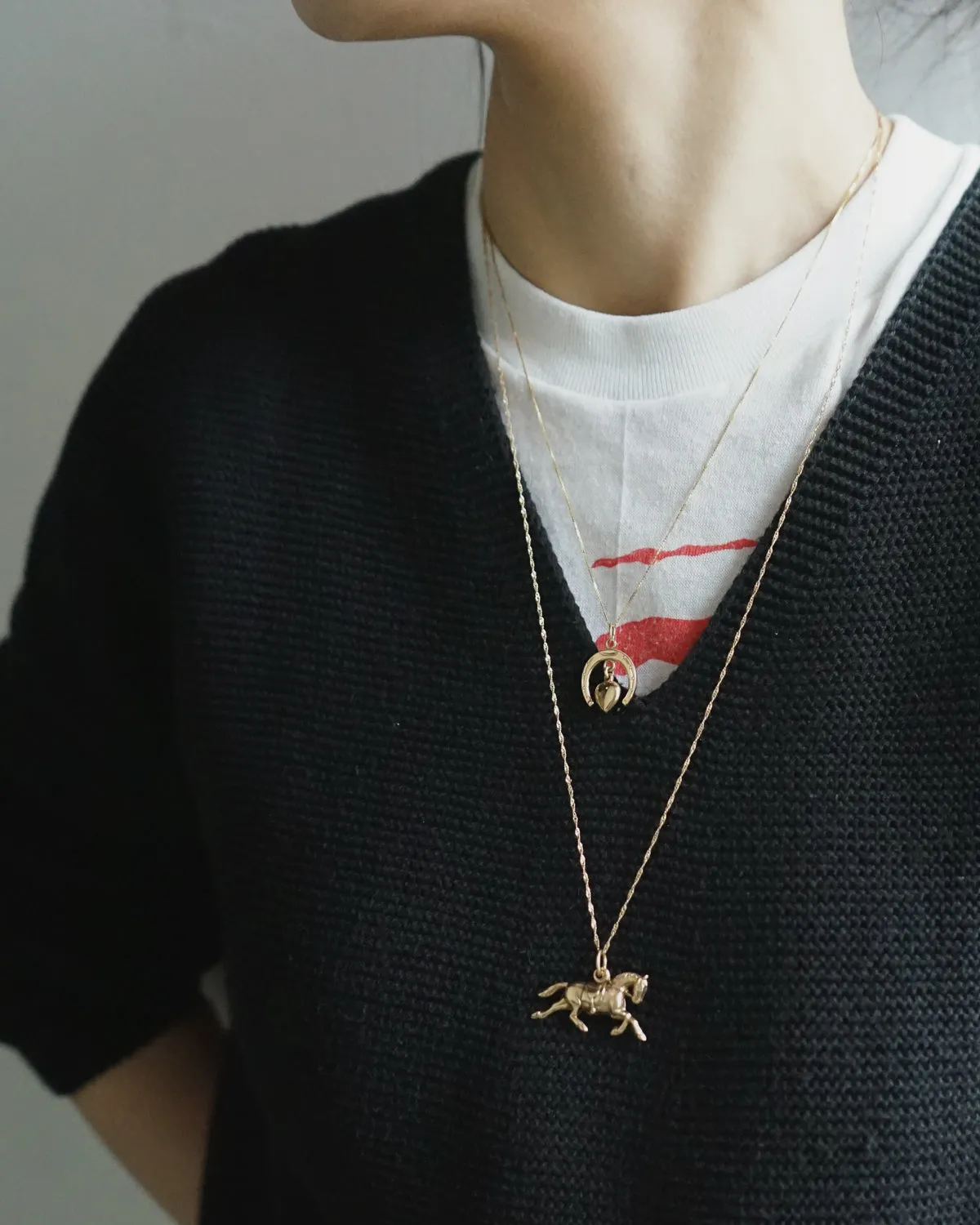 14k Gold Horse Pendant