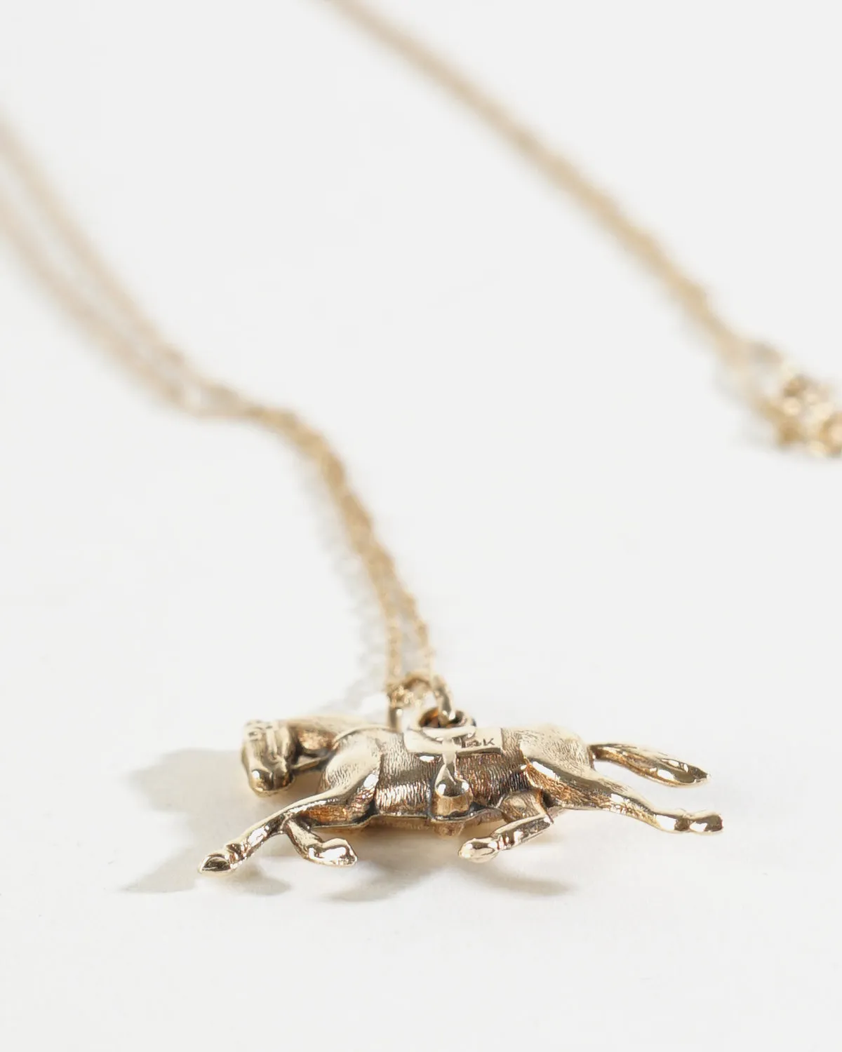 14k Gold Horse Pendant