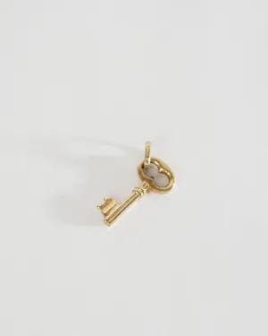 14k Gold Key Charm
