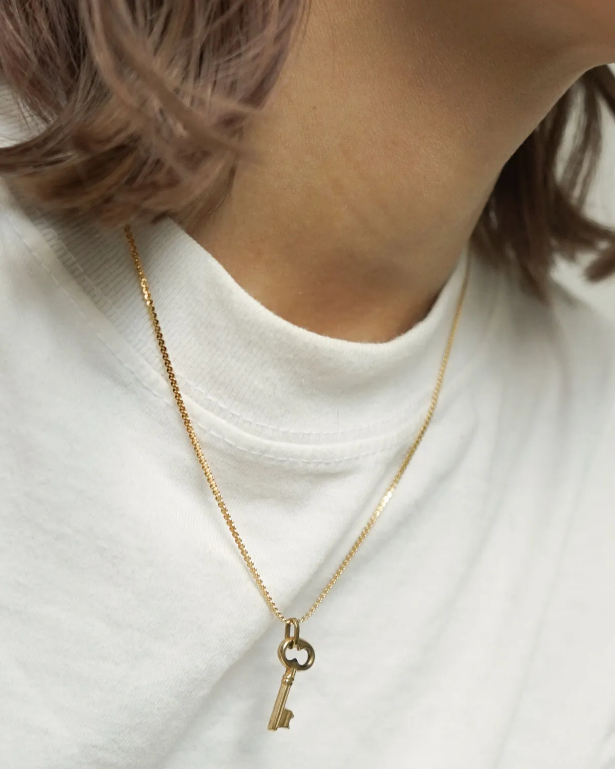 14k Gold Key Charm