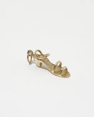 14K Gold Sandal Charm
