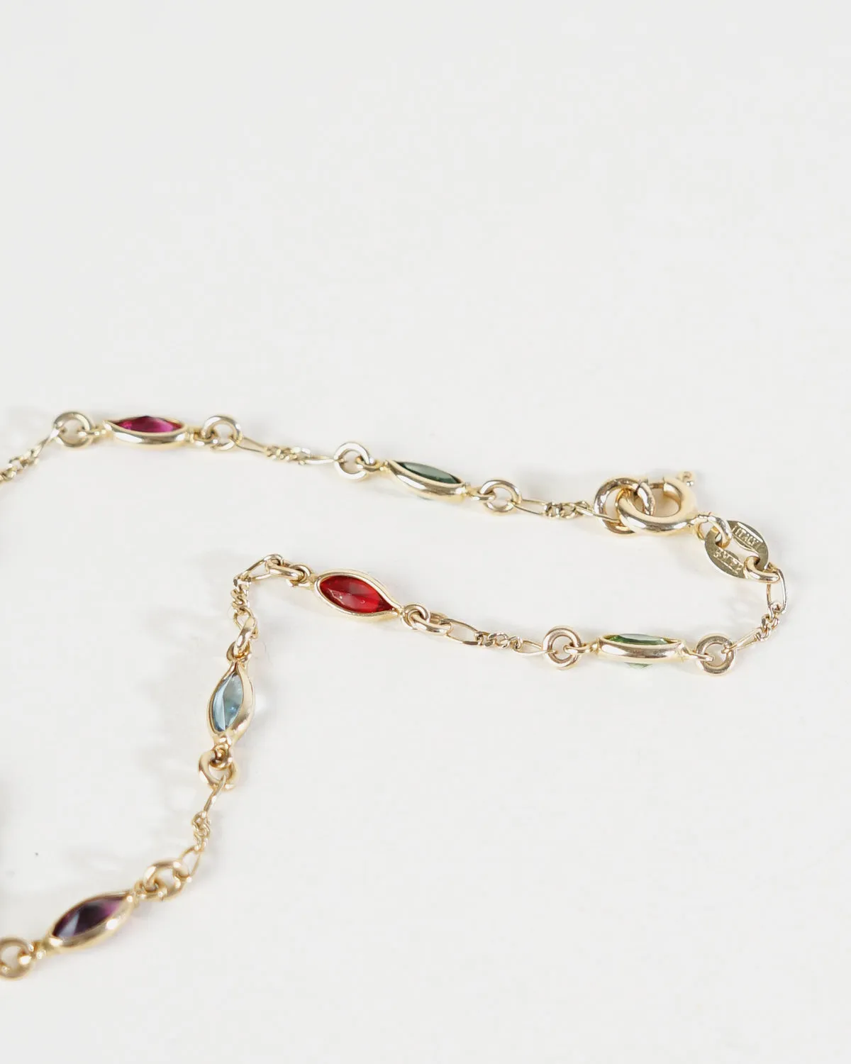 14k Gold x Multi Stones Bracelet