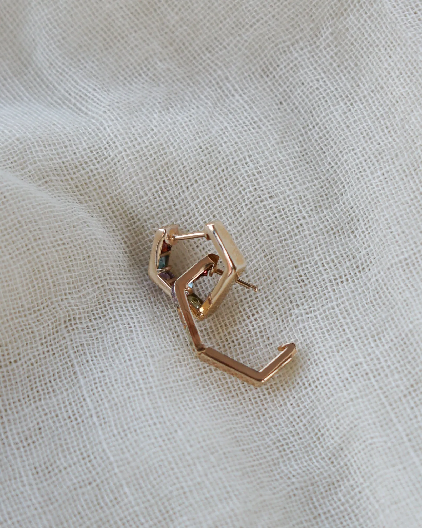 14k Gold x Multi Stones Earrings