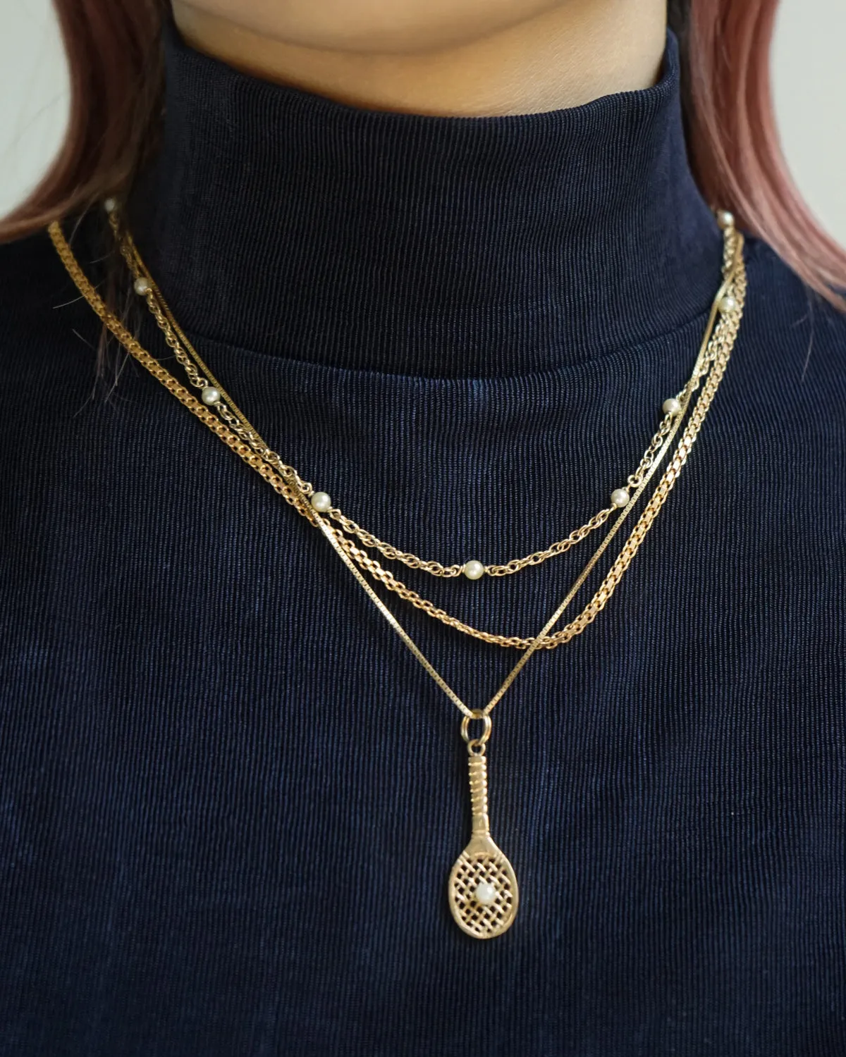 14k Gold x Pearl Chain Necklace