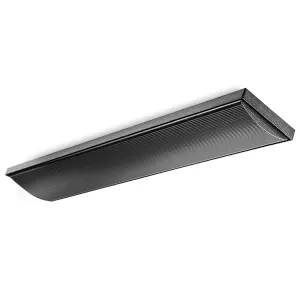 1800W Silent Electric Outdoor Strip Heater, Anodised Aluminium