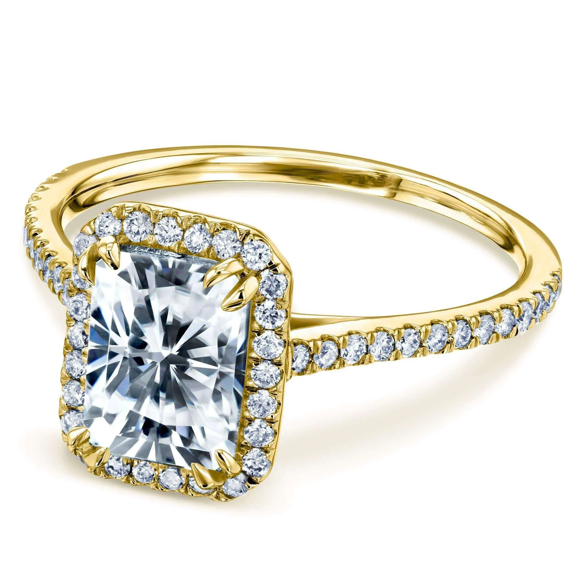 1.8ct Radiant Moissanite Ring