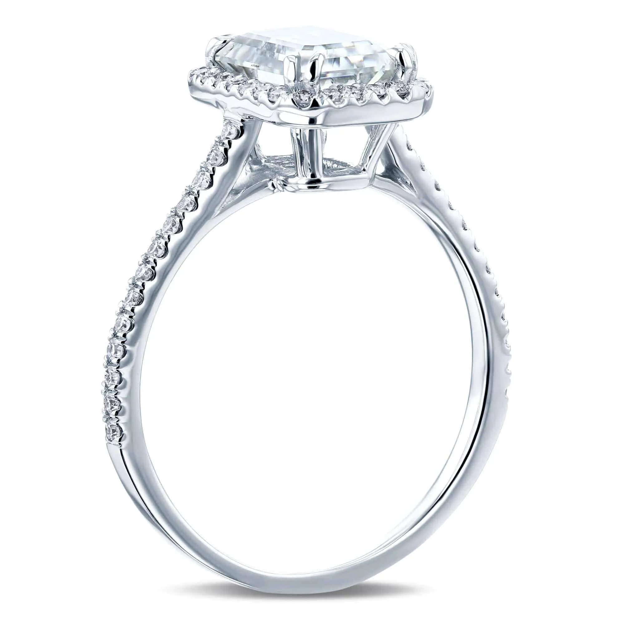 1.8ct Radiant Moissanite Ring