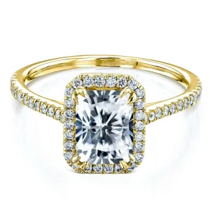 1.8ct Radiant Moissanite Ring