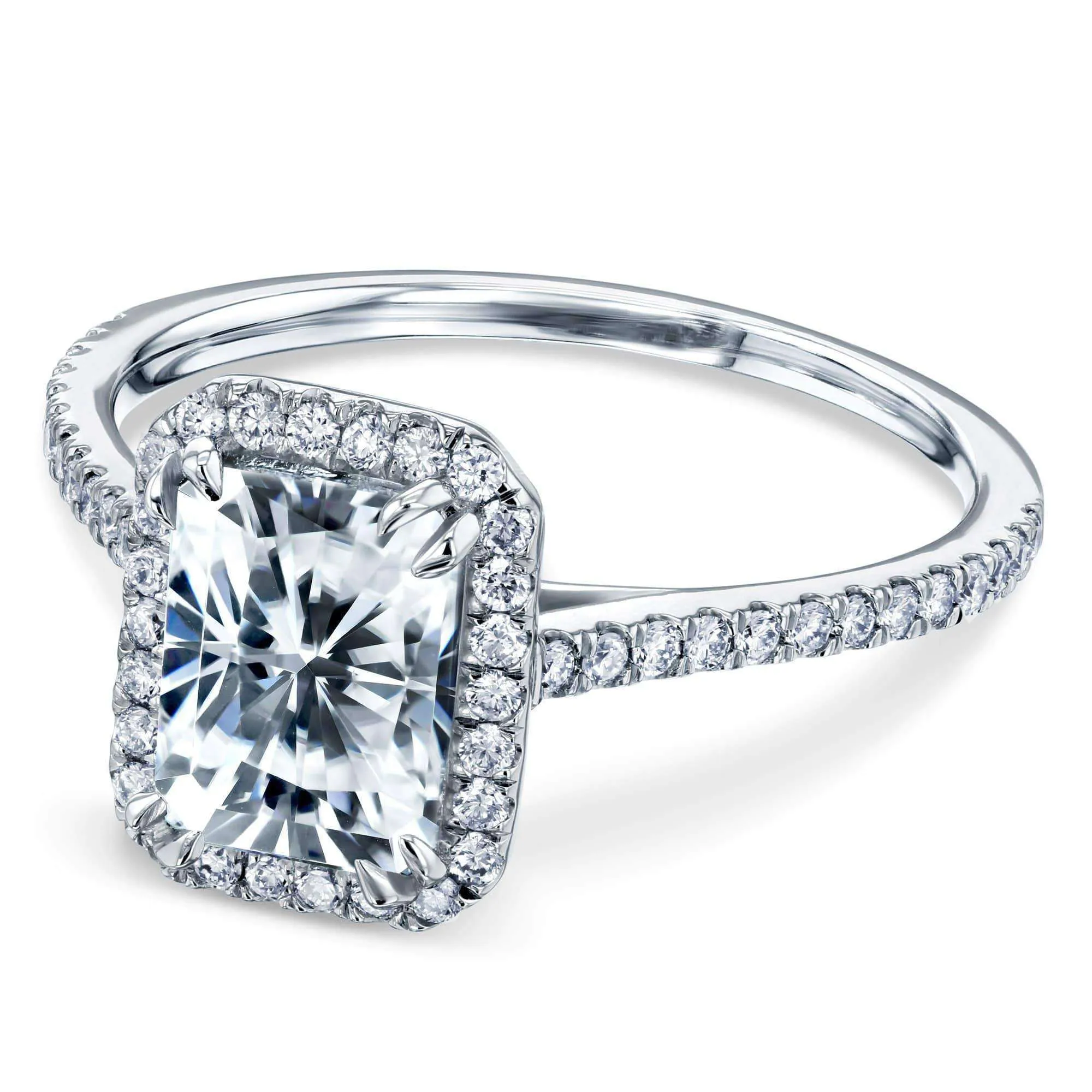 1.8ct Radiant Moissanite Ring