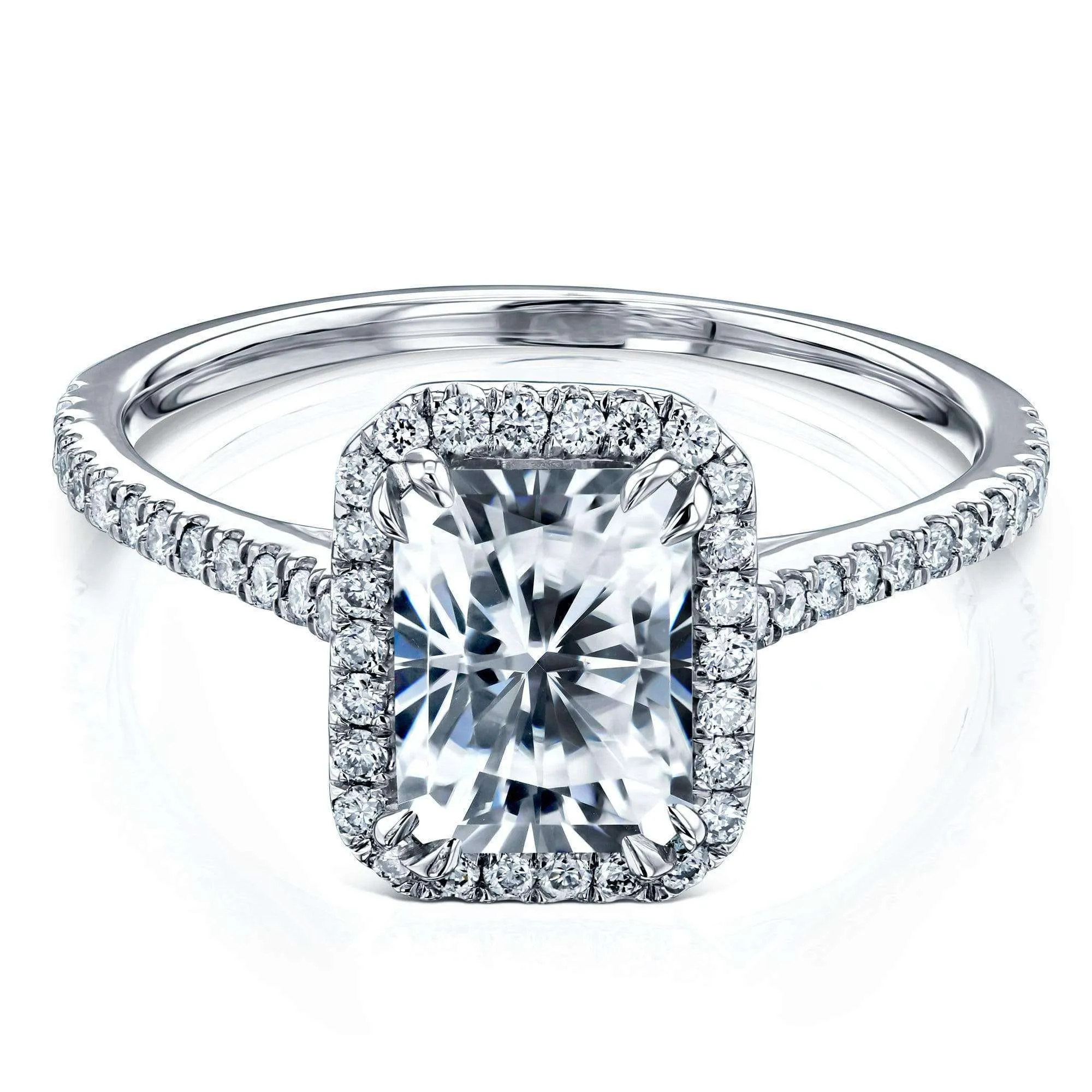 1.8ct Radiant Moissanite Ring