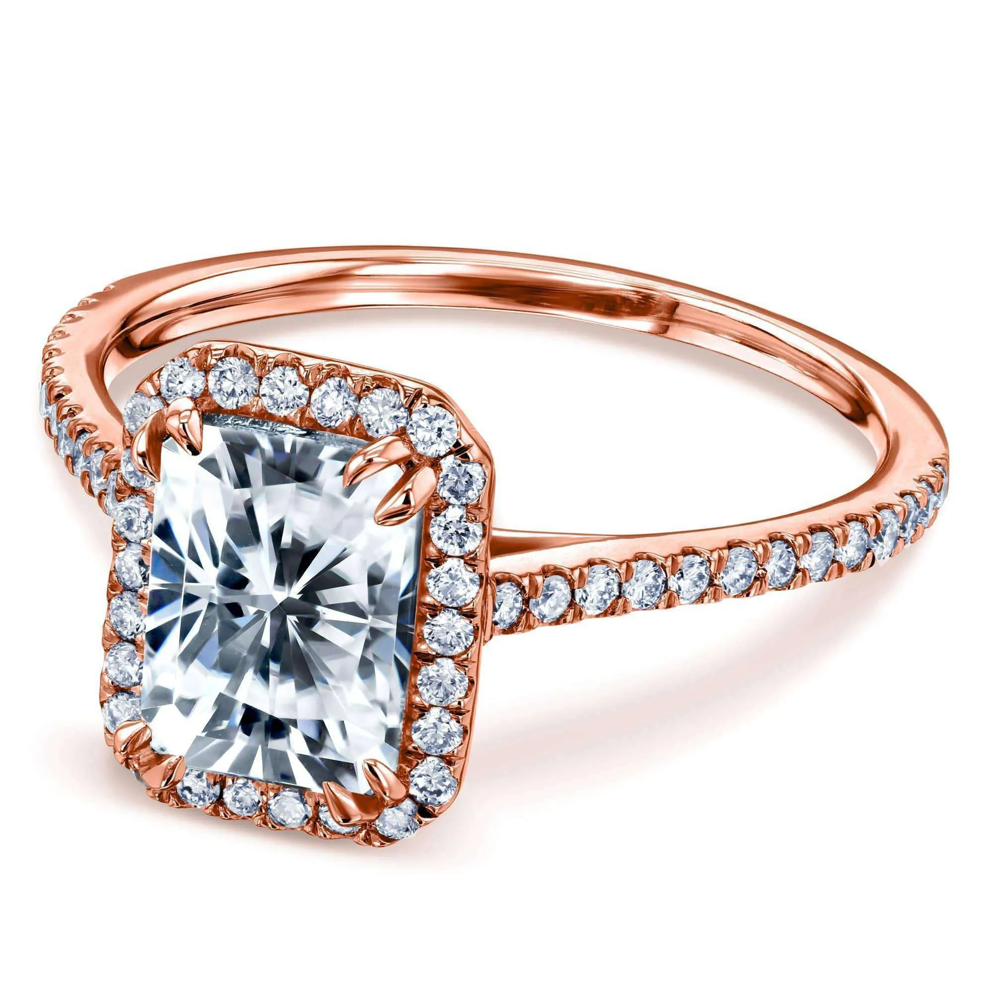 1.8ct Radiant Moissanite Ring