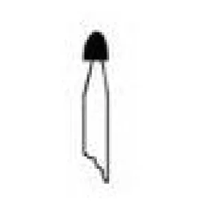 1/8" x 5/32" Mounted Points PT-60P Brown B-Point Shaped