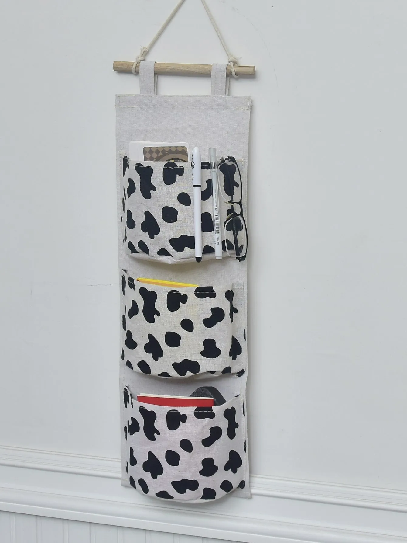 1pc Cow Pattern Storage Bag