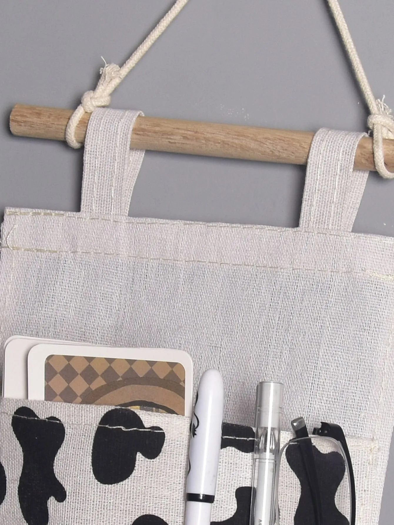 1pc Cow Pattern Storage Bag