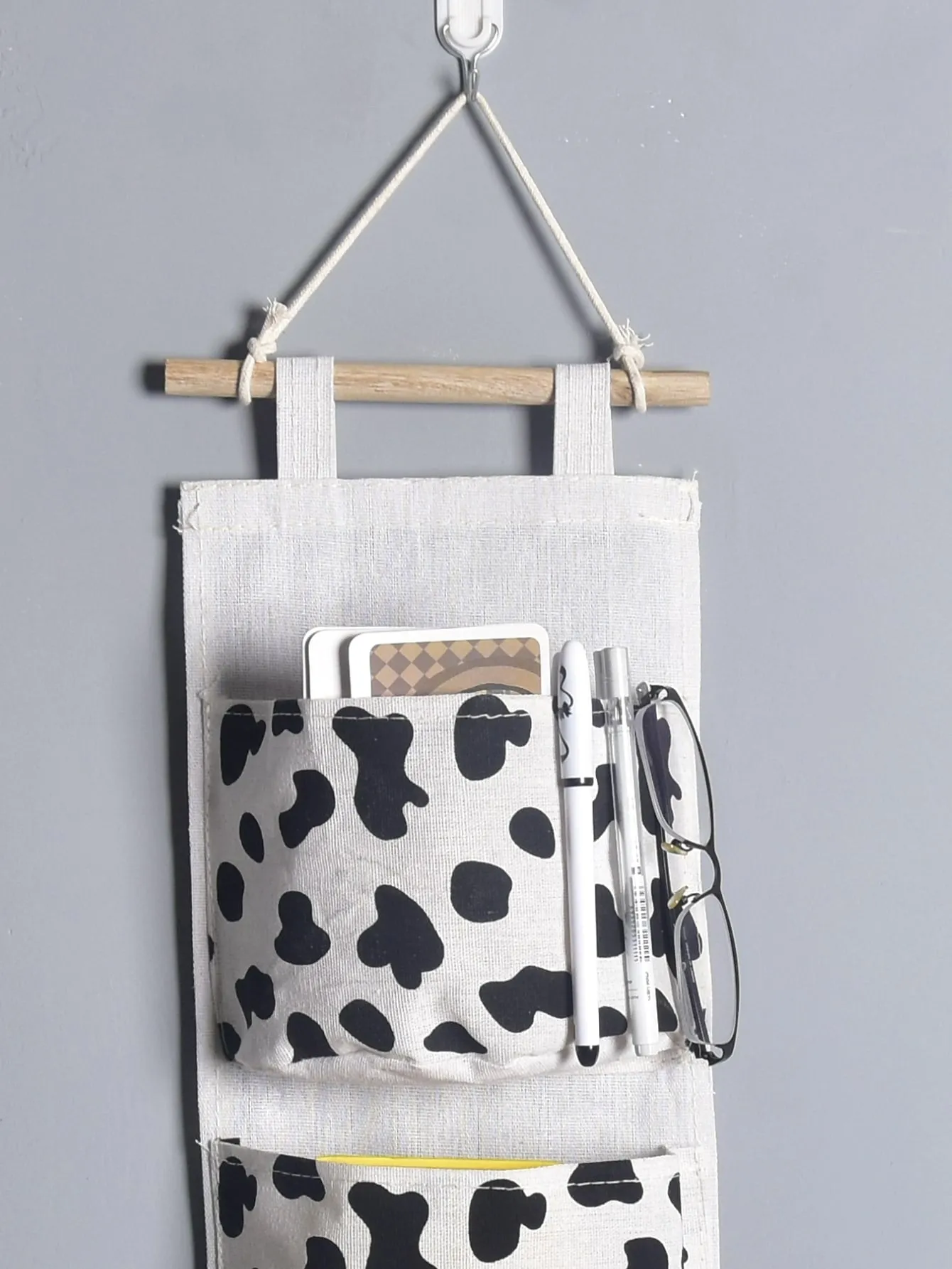 1pc Cow Pattern Storage Bag