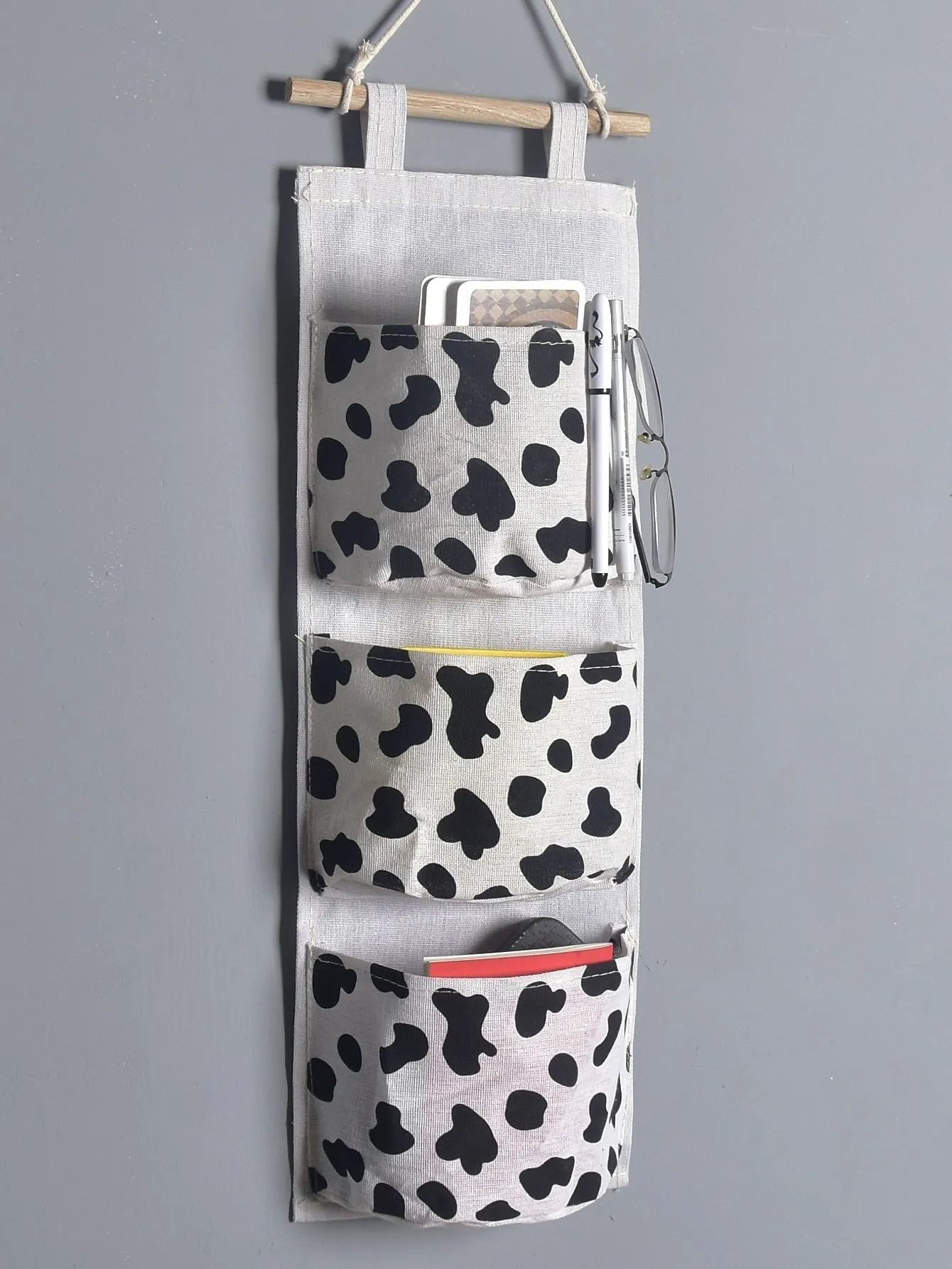 1pc Cow Pattern Storage Bag