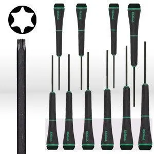 53910 Eklind Cush Grip T Shaped Hex Key Set,Inch W/Pouch 9" Arm,10 pc