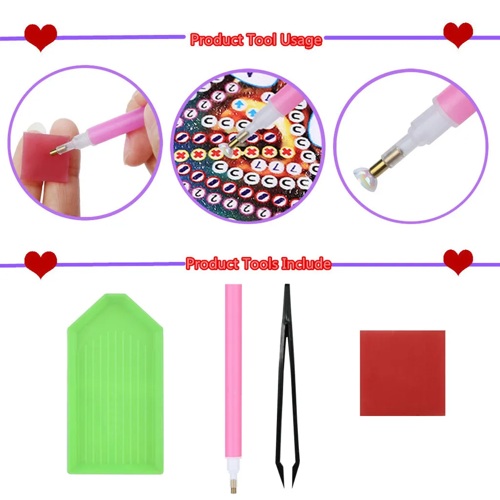 5D DIY  Special-Shaped Diamond- Flowers 30*40cm