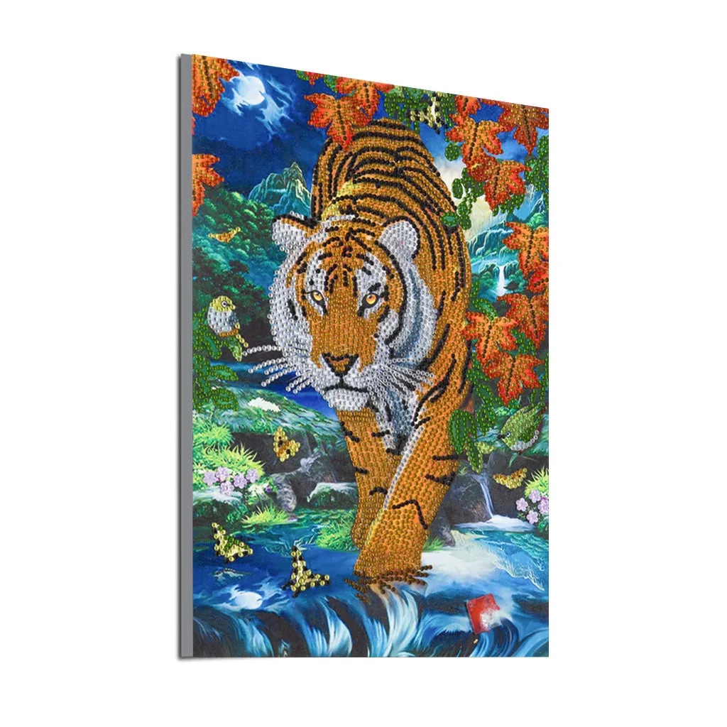 5D DIY  Special-Shaped Diamond- Tiger 30*40cm