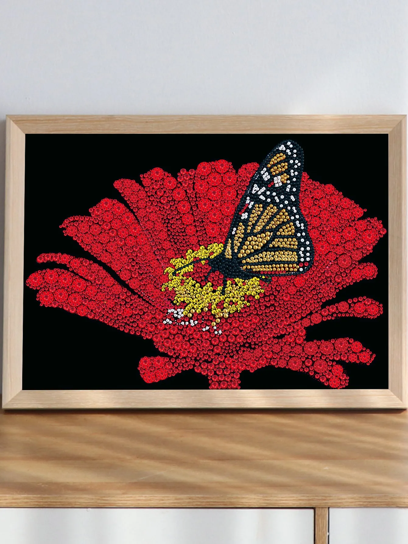 5D DIY Special-Shaped Drill-Butterfly Flower 30*30CM