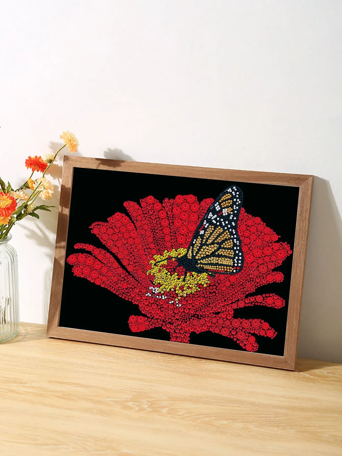 5D DIY Special-Shaped Drill-Butterfly Flower 30*30CM