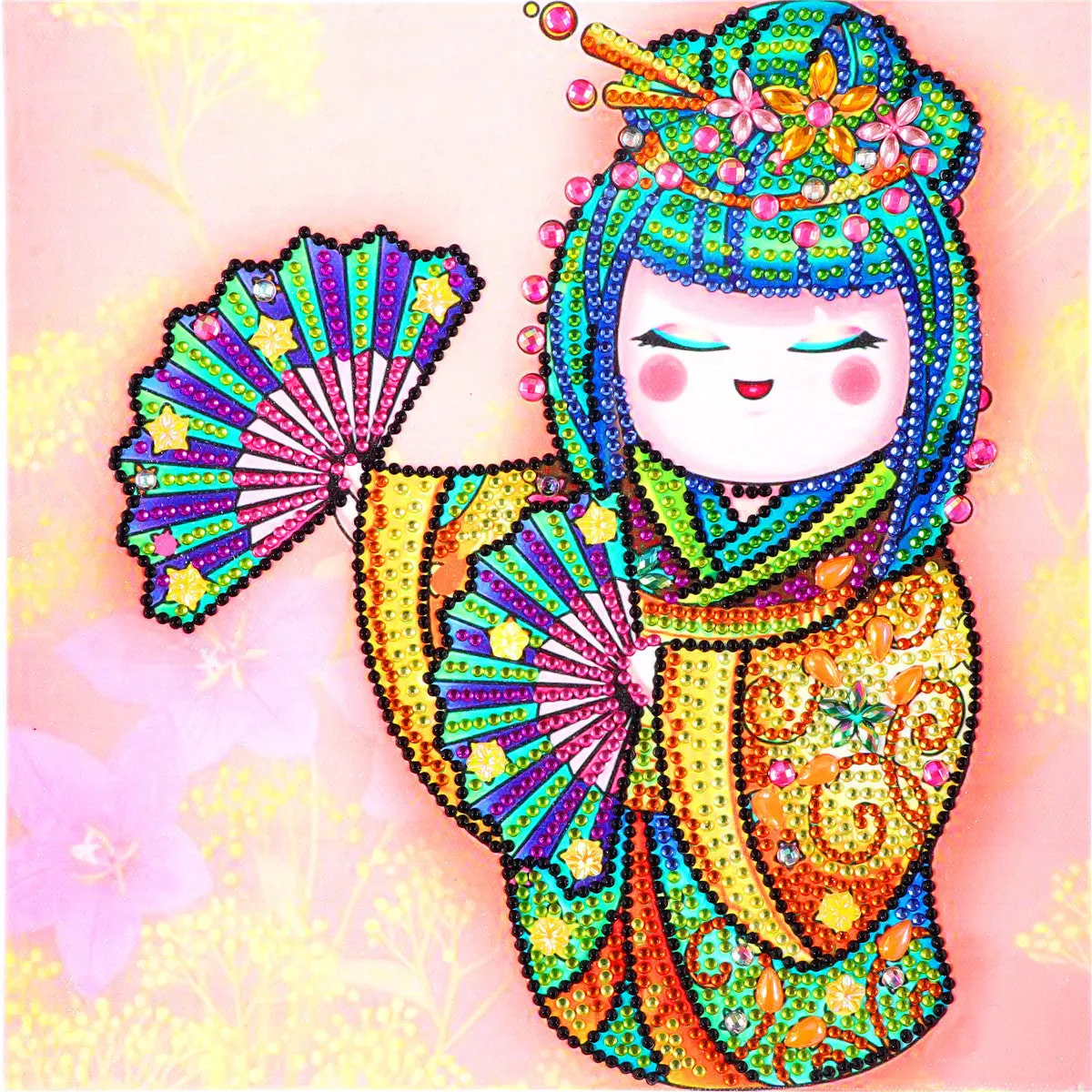 5D DIY Special-Shaped Drill- mandala Cartoon Beauty 30*30CM
