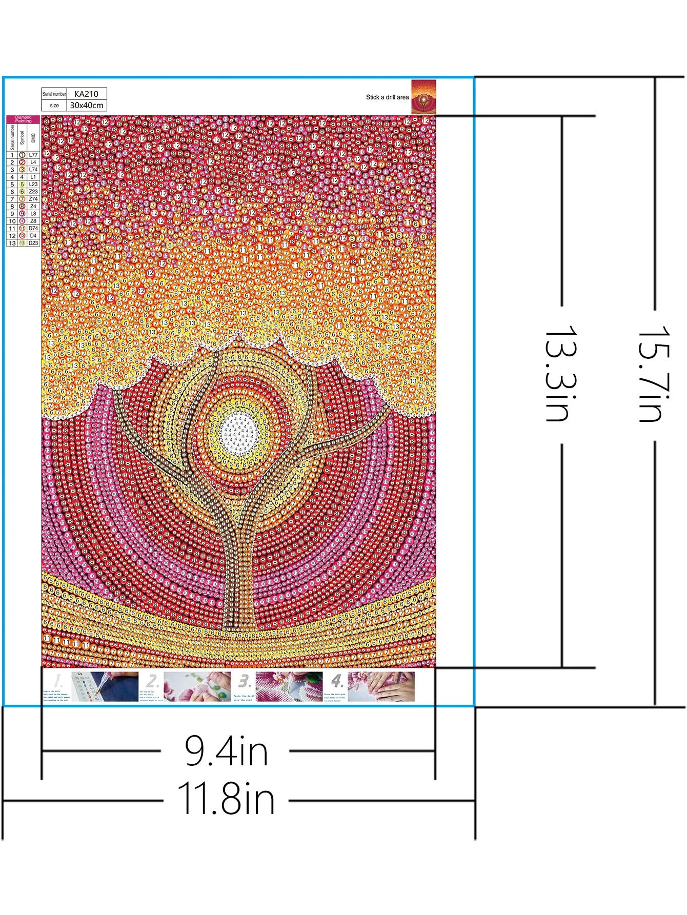 5D DIY Special-Shaped Drill-Tree 30*40CM