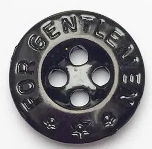 6 Vintage FOR GENTLEMEN Buttons 1.5cm wide - with Stars !