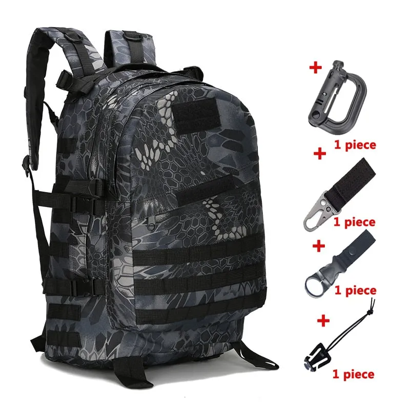 600D Tactical MOLLE Large Capacity 3D Backpack 35L