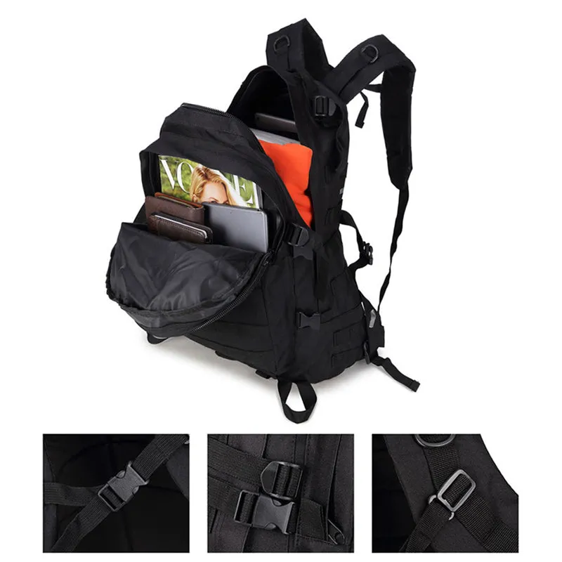 600D Tactical MOLLE Large Capacity 3D Backpack 35L