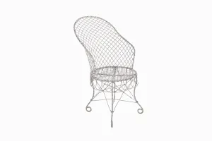 A WHITE REGENCY GARDEN CHAIR