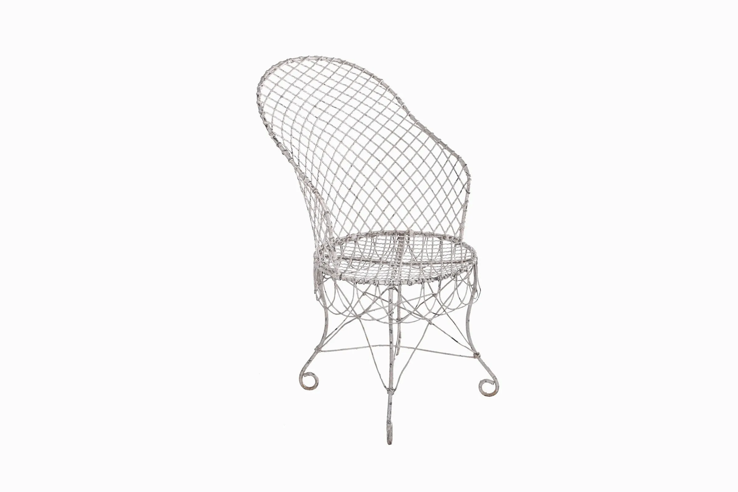 A WHITE REGENCY GARDEN CHAIR