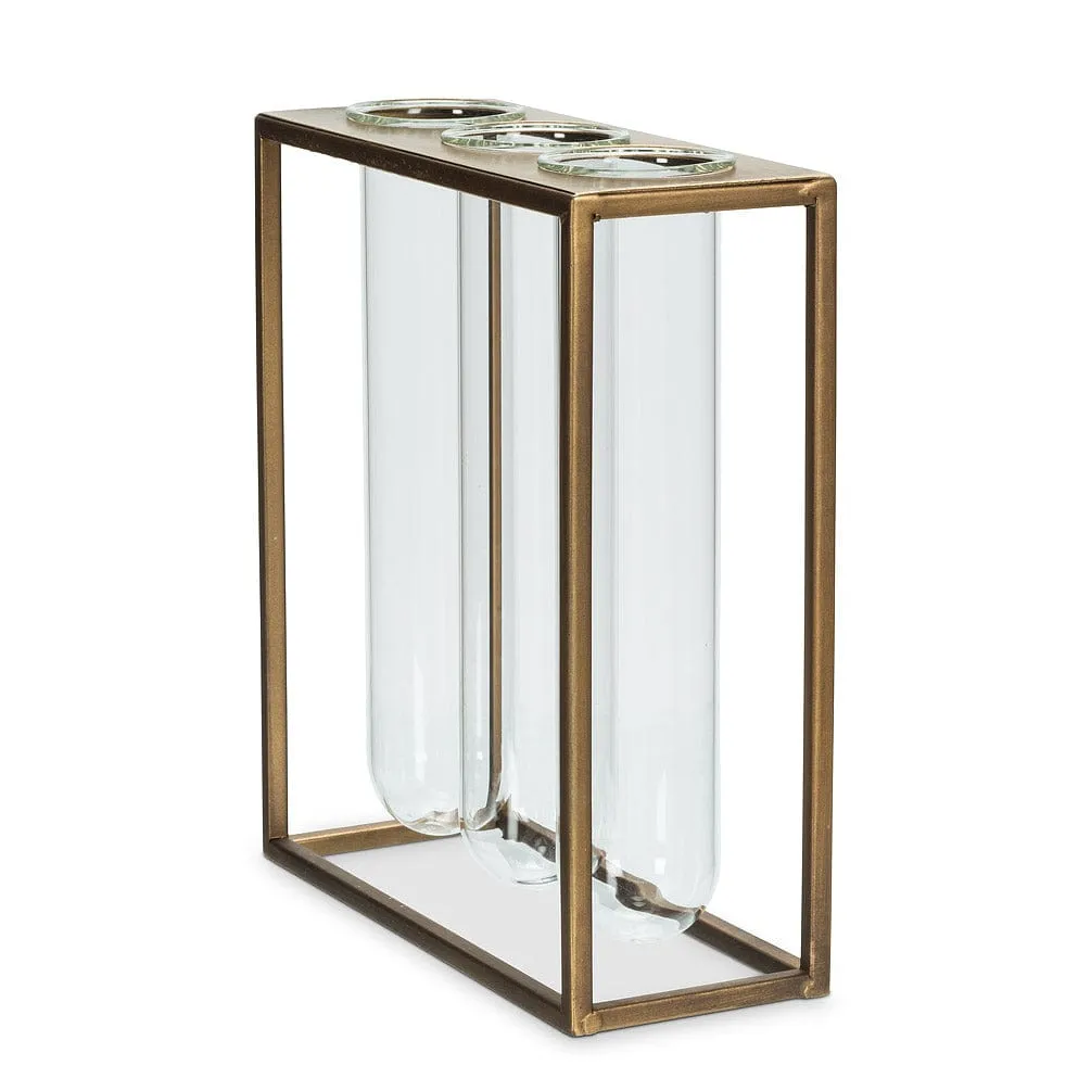 Abbott Triple Tube Vase With Rack