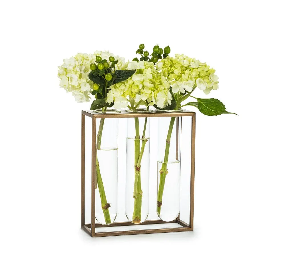 Abbott Triple Tube Vase With Rack