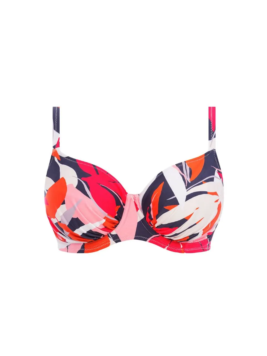Almeria Gathered Full Cup Bikini Top - Multi