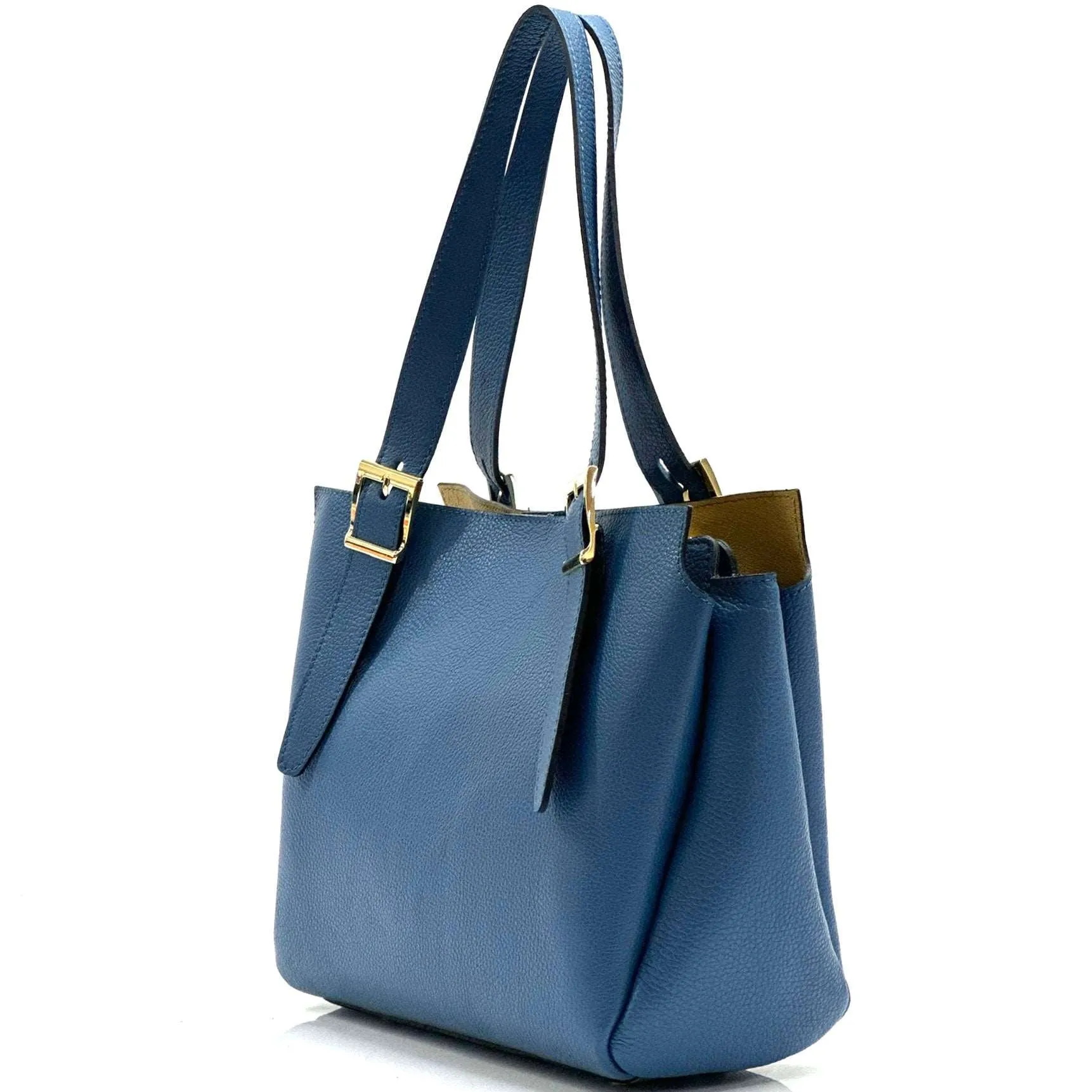 Alyssa leather shopping bag