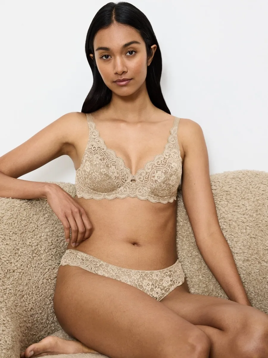 Amourette W High Apex Bra - Skin
