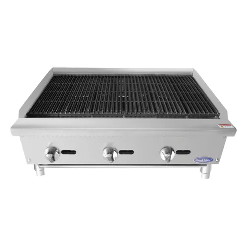 Atosa ATRC-36 Heavy Duty Radiant Charbroiler for Natural Gas Countertop Use