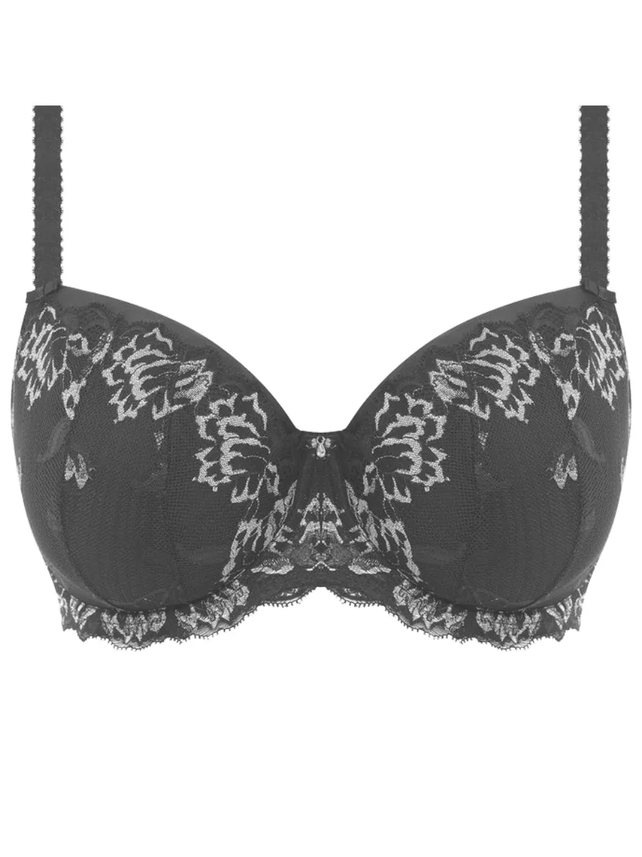 Aubree Padded Half Cup Bra - Night Sky