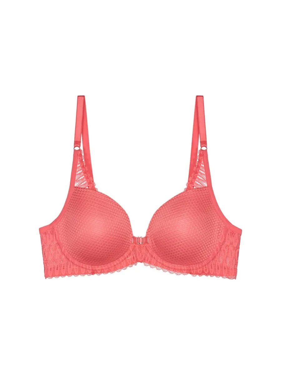 Aura Spotlight Half Cup Bra - Sugar Coral