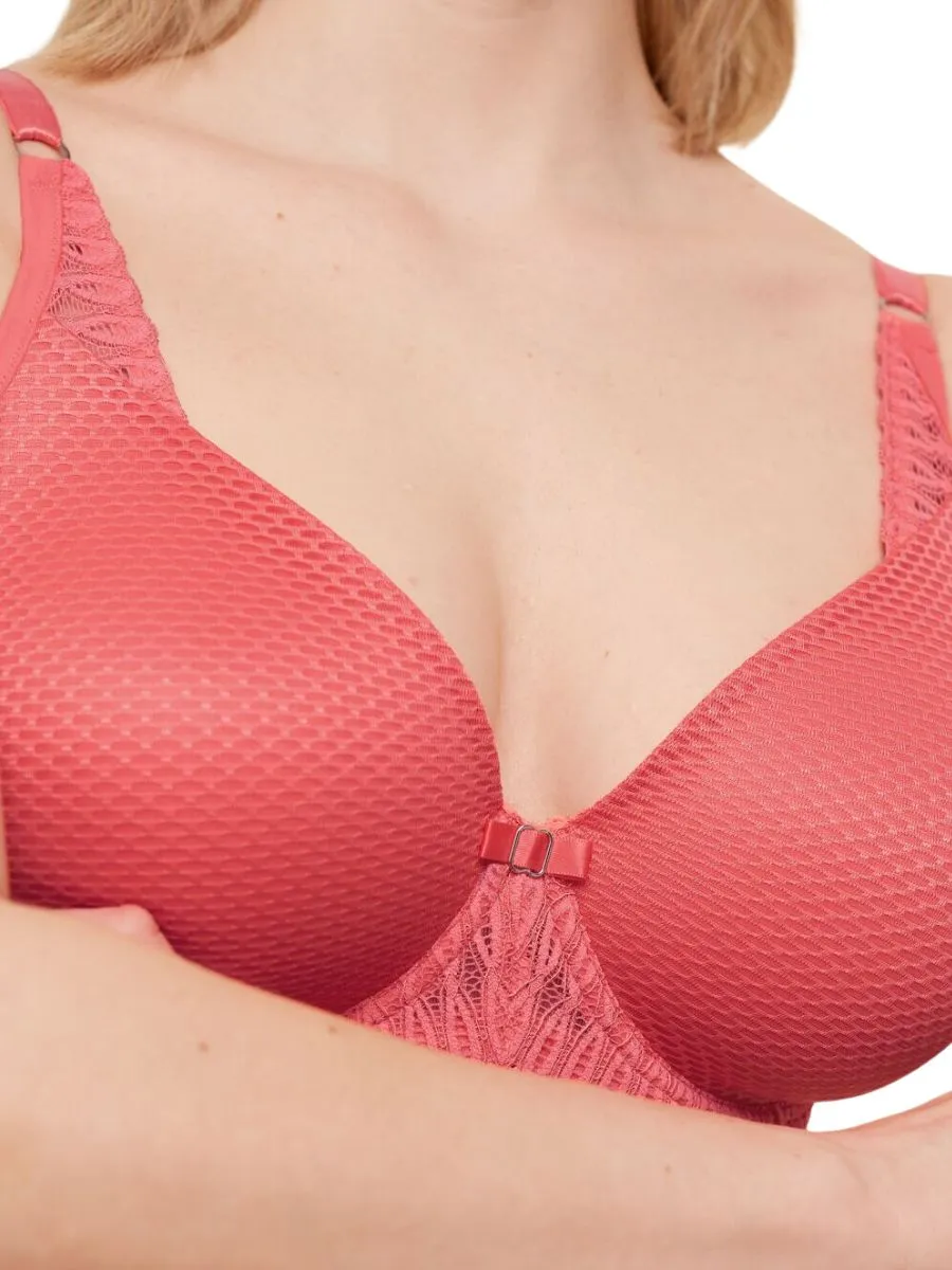 Aura Spotlight Half Cup Bra - Sugar Coral