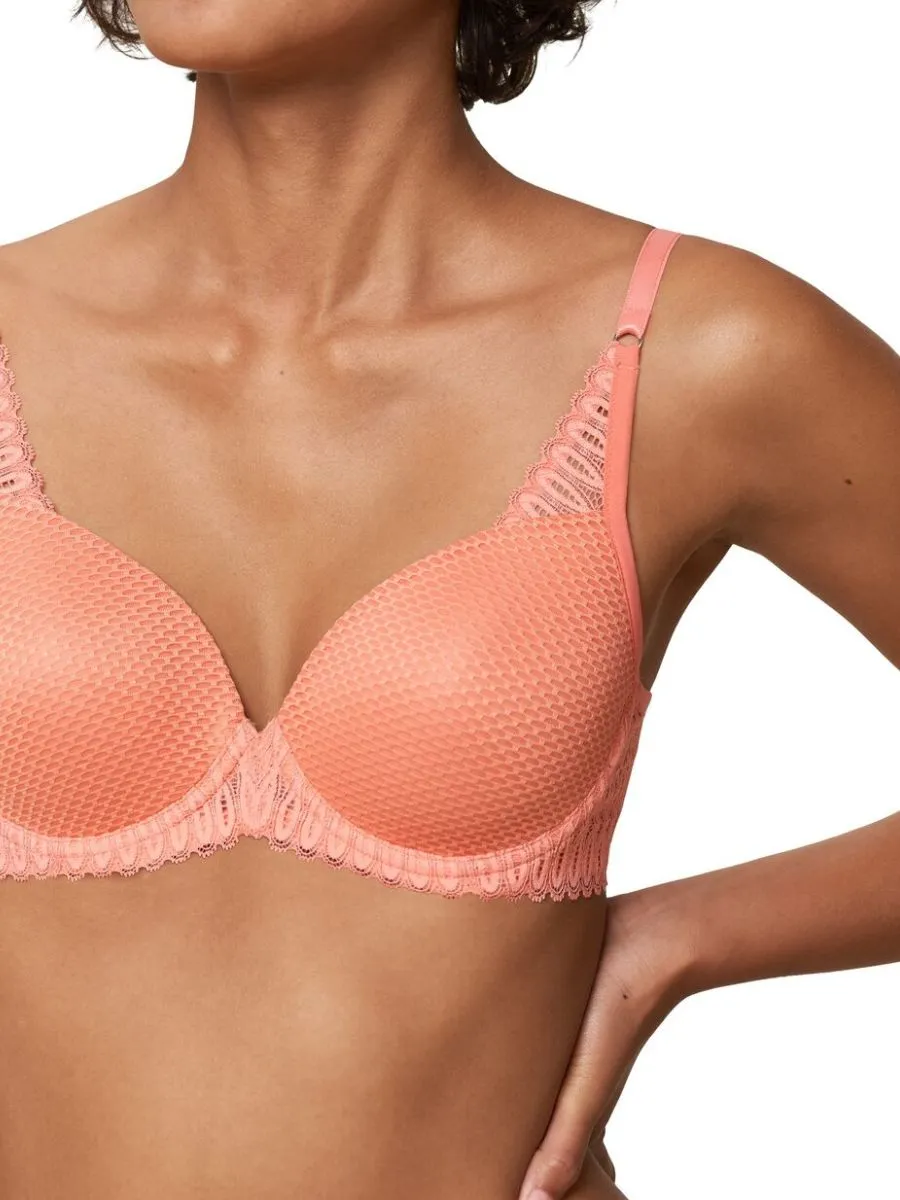 Aura Spotlight Half Cup Bra - Sugar Coral
