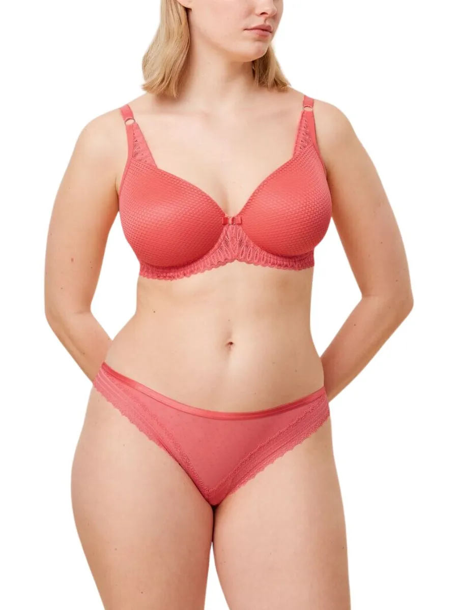 Aura Spotlight Half Cup Bra - Sugar Coral