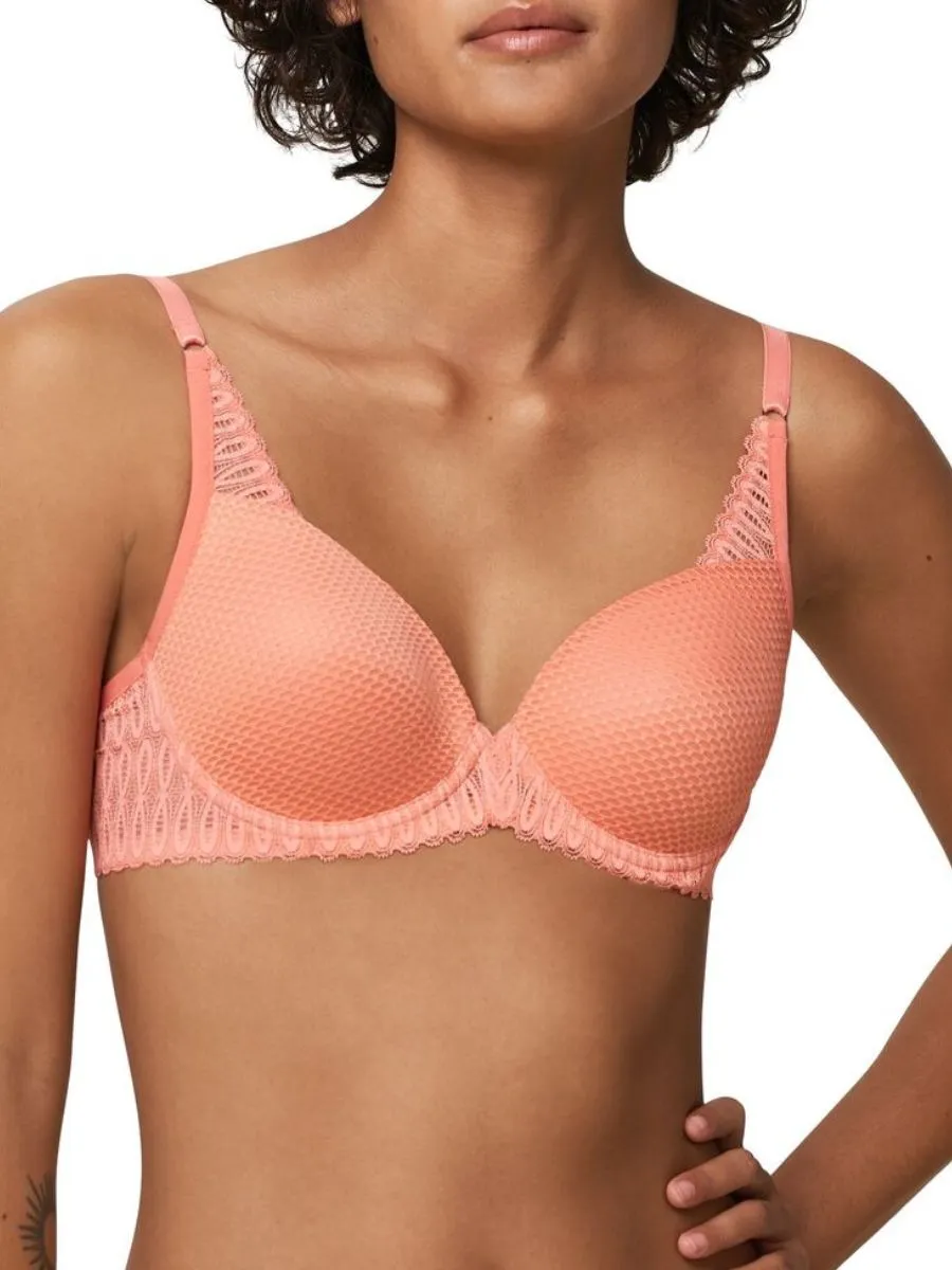 Aura Spotlight Half Cup Bra - Sugar Coral