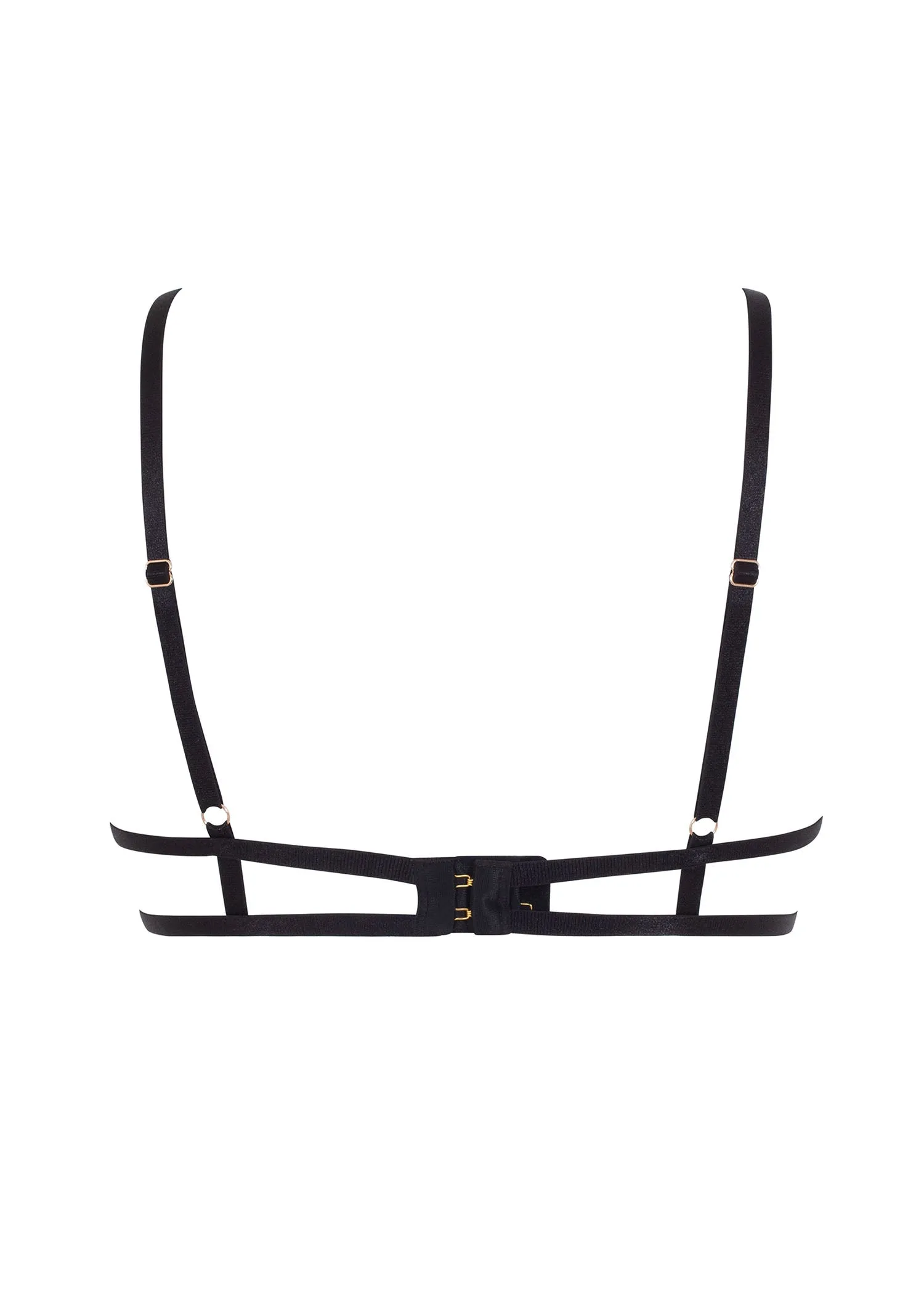 Aurora Open Bra (Black/Gold)