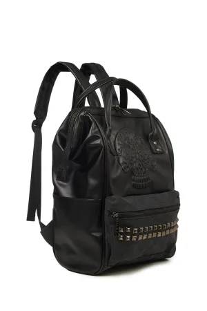 Banned Apparel - Androginy Sugar Skull Studded Backpack