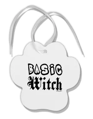 Basic Witch Paw Print Shaped Ornament